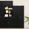 vidaXL Bufet Stejar negru 30 x 42.5 x 185 cm Lemn compozit 3365578