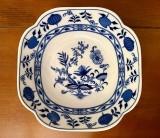BOL DIN PORTELAN FIN- ZWIEBELMUSTER- MARCAJ OSCAR SCHALLER L23CM