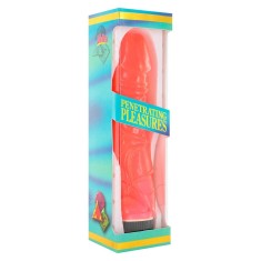 Jelly - Vibrator realistic, roz, 20 cm