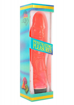 Jelly - Vibrator realistic, roz, 20 cm foto
