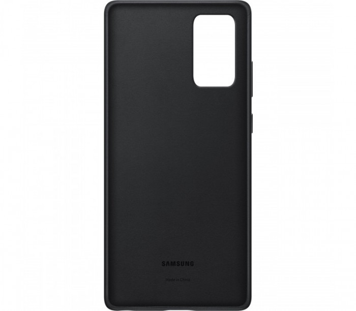 Husa Samsung EF-VN980LBEGEU piele naturala neagra pentru Samsung Galaxy Note 20, Note 20 5G