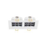 Spot LED patrat Roma SQ DB 9 24W 4000K, alb, Metsan