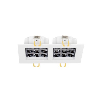 Spot LED patrat Roma SQ DB 9 24W 4000K, alb, Metsan foto