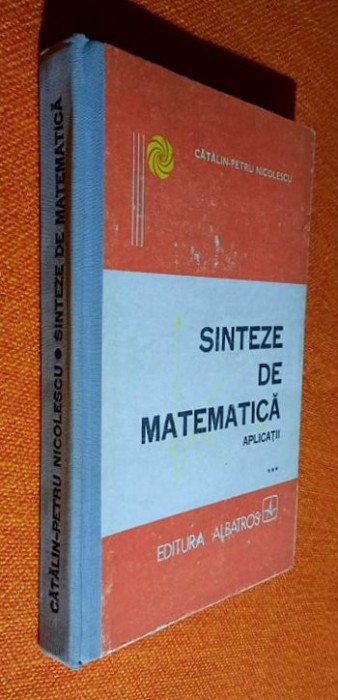 Sinteze de matematica Aplicatii Vol. 3 - Catalin-Petru Nicolescu 1990