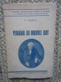 Pedagogia lui Immanuel Kant - C. Narly