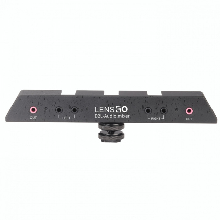 Mixer audio microfon LENSGO D2L pentru smartphone / dslr