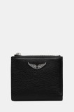 ZADIG&amp;VOLTAIRE portofel de piele culoarea negru, LWSG03725