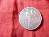 Moneda Argint 2 Lei 1914 Carol I, Calitate FB-AUNC, Rom&acirc;nia