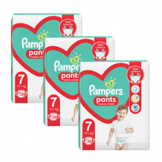 Scutece-chilotel Pampers Pants XXL Box Marimea 7, 17+ kg, 114 buc (3x38) foto