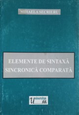 ELEMENTE DE SINTAXA SINCRONICA COMPARATA-MIHAELA SECRIERU-315035