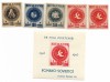 Romania (282) - A.R.L.U.S., 1946 - serie + colita neobliterate, Organizatii internationale, Nestampilat
