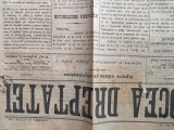 VOCEA DREPTATEI ZIARUL COMUNITATII EVREIESTI , anii 1880-1890 . Vechime 140 ani