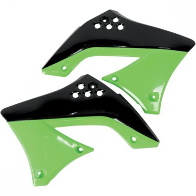Laterale radiator Kawasaki KXF450/09,verde/negru Cod Produs: MX_NEW KA03799999 foto