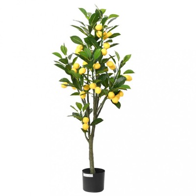 Lăm&amp;acirc;i artificial 136 frunze 120 cm verde foto