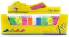 Set 24 stick index plastic transparent neon 45x12mm, 5 culori x 25 file, Hopax