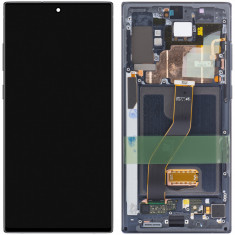 Display - Touchscreen Samsung Galaxy Note 10 Plus N975 / Note 10 Plus 5G N976, Cu Rama, Negru (Aura Black) GH82-20838A foto