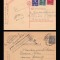 1942-1944 Romania - 2 CP intreguri cu stampile de cenzura BRASOV 13 si 18