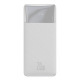 Bipow Powerbank 30000mAh 20W alb + cablu USB - Micro USB 0.25m alb PPBD050402 Baseus