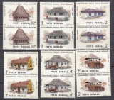 A11 TX10 8 - 1986 Semicentenarul Muzeului satului din Bucuresti - perechi de cate doua timbre
