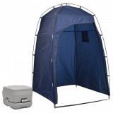 VidaXL Toaletă portabilă de camping cu cort, 10+10 L