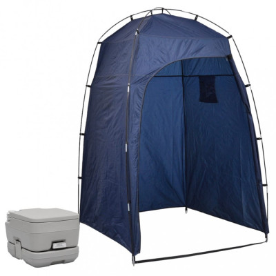 Gossi toaleta portabila de camping cu cort, 10+10 l foto
