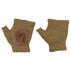 Set Manusi Touchscreen 2 in 1, Winter Stripped Gloves, Maro foto