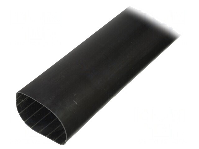 Manșon termocontractabil cu adeziv 3,5:1 75mm negru 1m