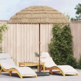 vidaXL Parasol de Plajă Maro &Oslash; 206 x 209.5 cm Oțel