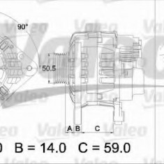 Generator / Alternator SKODA FABIA I Combi (6Y5) (2000 - 2007) VALEO 437444