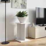 vidaXL Suport pentru plante Alb 25 x 25,5 x 40,5 cm Lemn prelucrat 899674