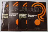 COMMENT S &#039;INITIER A LA LINGUISTIQUE par FRANCOISE DUBOIS - CHARLIER et DANIELLE LEEMAN , 4 VOLUME , 1974
