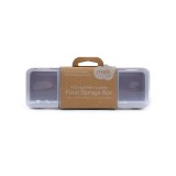 Cutie Snack Melii Luxe 4 Compartimente, Roz - Plastic Alimentar, Capac Individual, 110ml/Compartiment
