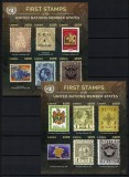 LIBERIA 2015 - Primele timbre 1855 - 2005 [ Elvetia, Monaco, Maroc, Moldova, Tadjikistan, Tanzania, Mongolia ...] / set blocuri MNH