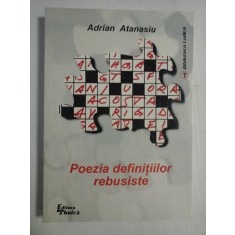 POEZIA DEFINITIILOR REBUSISTE - Adrian ATANASIU