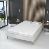 Saltea ortopedica, din spuma poliuretanica, Spij zdrowo Luna, 120x200x14 cm, Alb noua