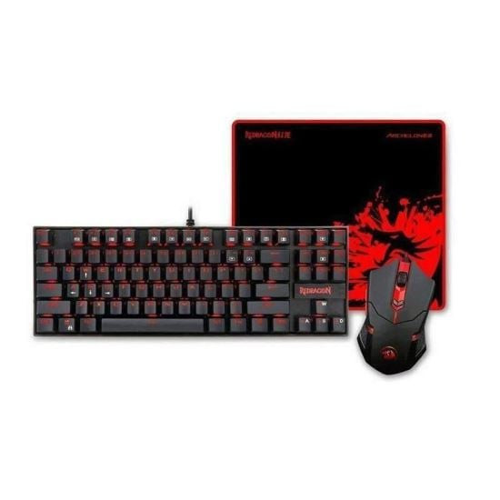 Kit tastatura mecanica si mouse Redragon Gaming Essentials 3-in-1 V2