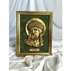 I.N.R.I. &ndash; icoană din ceramică și foiță aurie
