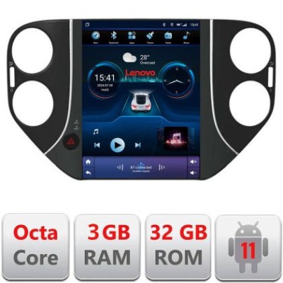 Navigatie VW Tiguan 2007-2012 tip tesla radio gps internet 8 Core 3+32 4G carplay android auto kit-tesla-tiguan-10+EDT- CarStore Technology foto