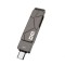 Stick USB Drive, DM PD198, capacitate 256GB, dublu conector USB-C &amp; USB-A, compatibil iPhone 17,16, MacBook Pro,Air, Samsung
