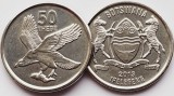 1758 Botswana 50 thebe 2013 African fish eagle km 34 UNC