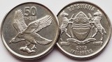 1758 Botswana 50 thebe 2013 African fish eagle km 34 UNC, Africa