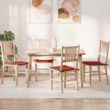 vidaXL Perne de Șezut 4 pcs Roșu portocalie 40 x 40 x 3 cm 42015231