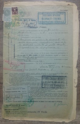 Dosar documente privind constructie// Bucuresti 1935 foto