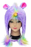 CAP14-10 Caciula cu model unicorn si puf