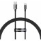 CABLU alimentare si date Baseus Superior, pt. smartphone, USB la USB Type-C , 100W, 1m, negru &quot;P10320102114-00&quot; (timbru verde 0.18 lei) - 693217263197