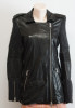 Jacheta All Saints model Denell tricot si piele, Negru, S/M