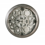 Ceas de perete steampunk din metal si sticla Nostalgic 60 cm