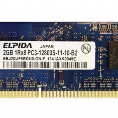 Memorie Ram Laptop 2x2Gb DDR3 1600 Mhz Elpida - compatibil MAC