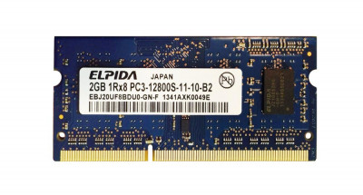 Memorie Ram Laptop 2x2Gb DDR3 1600 Mhz Elpida - compatibil MAC foto