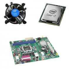 Kit placa de baza second hand Intel DH61SA, Intel i7-2600, Cooler foto